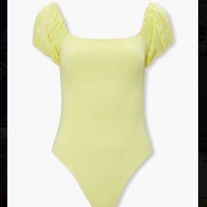 Forever 21 Yellow Bodysuit!